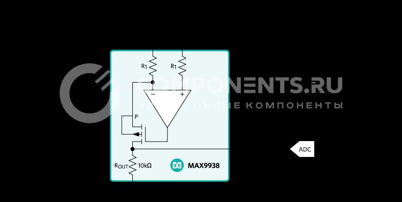 MAX9938TEBS+TG45